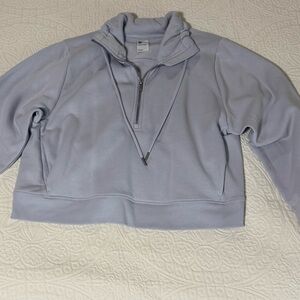 Women's Lavender Half Zip Pullover Size Large